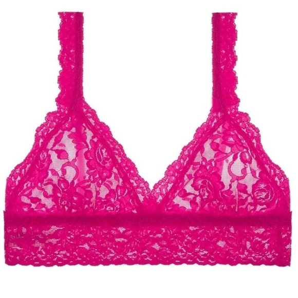 Hanky Panky Pink lace crossover bralette NWT size small - Picture 1 of 5
